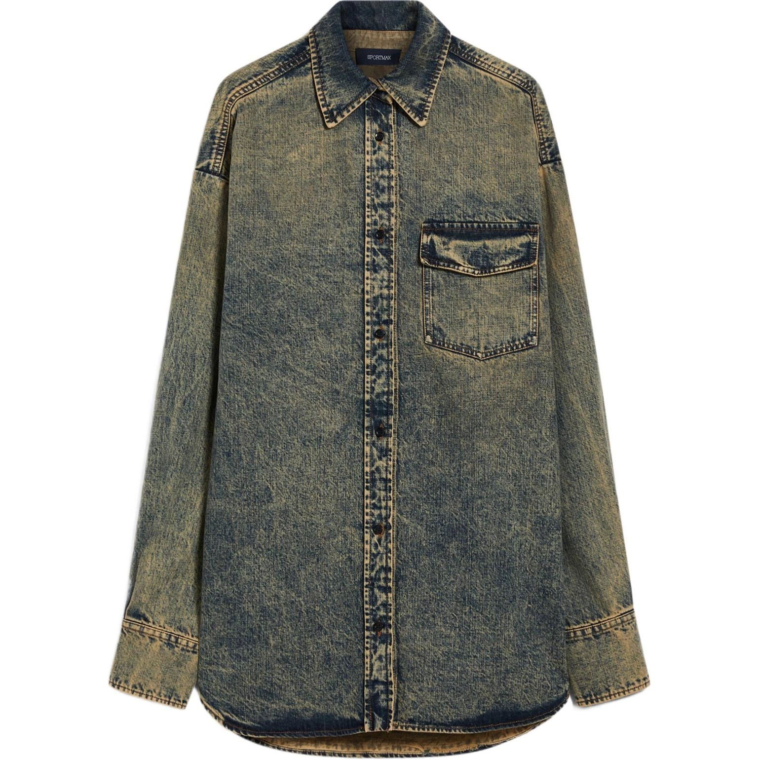 SportMax Targa Oversized denim blouse