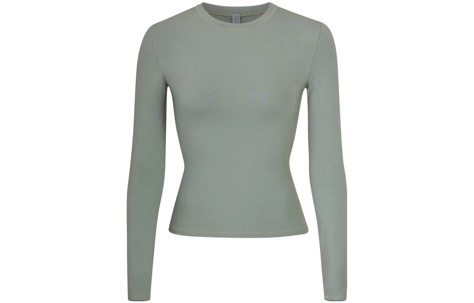 SKIMS COTTON JERSEY LONG SLEEVE T-SHIRT T MINERAL
