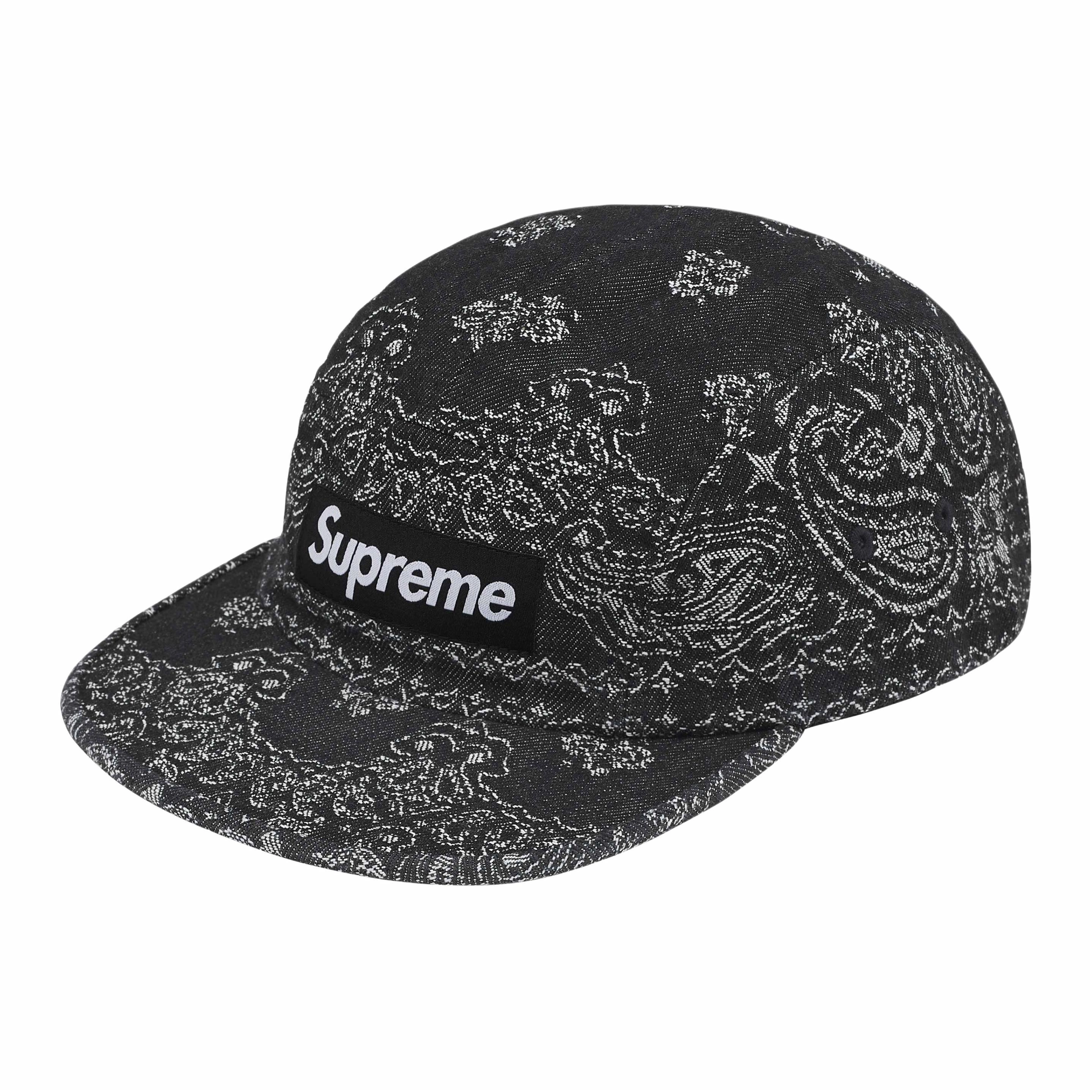 Supreme Bandana Jacquard Denim Camp Cap -