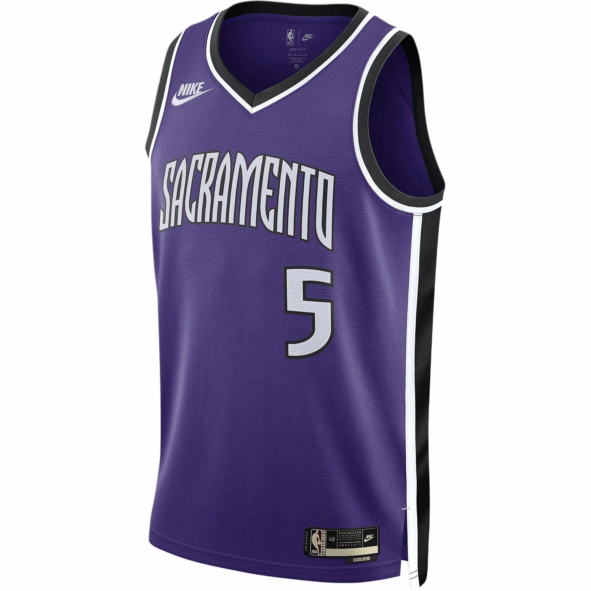 Nike x NBA Dri-FitSacramento Kings De'Aaron Fox Hardwood Classics logo