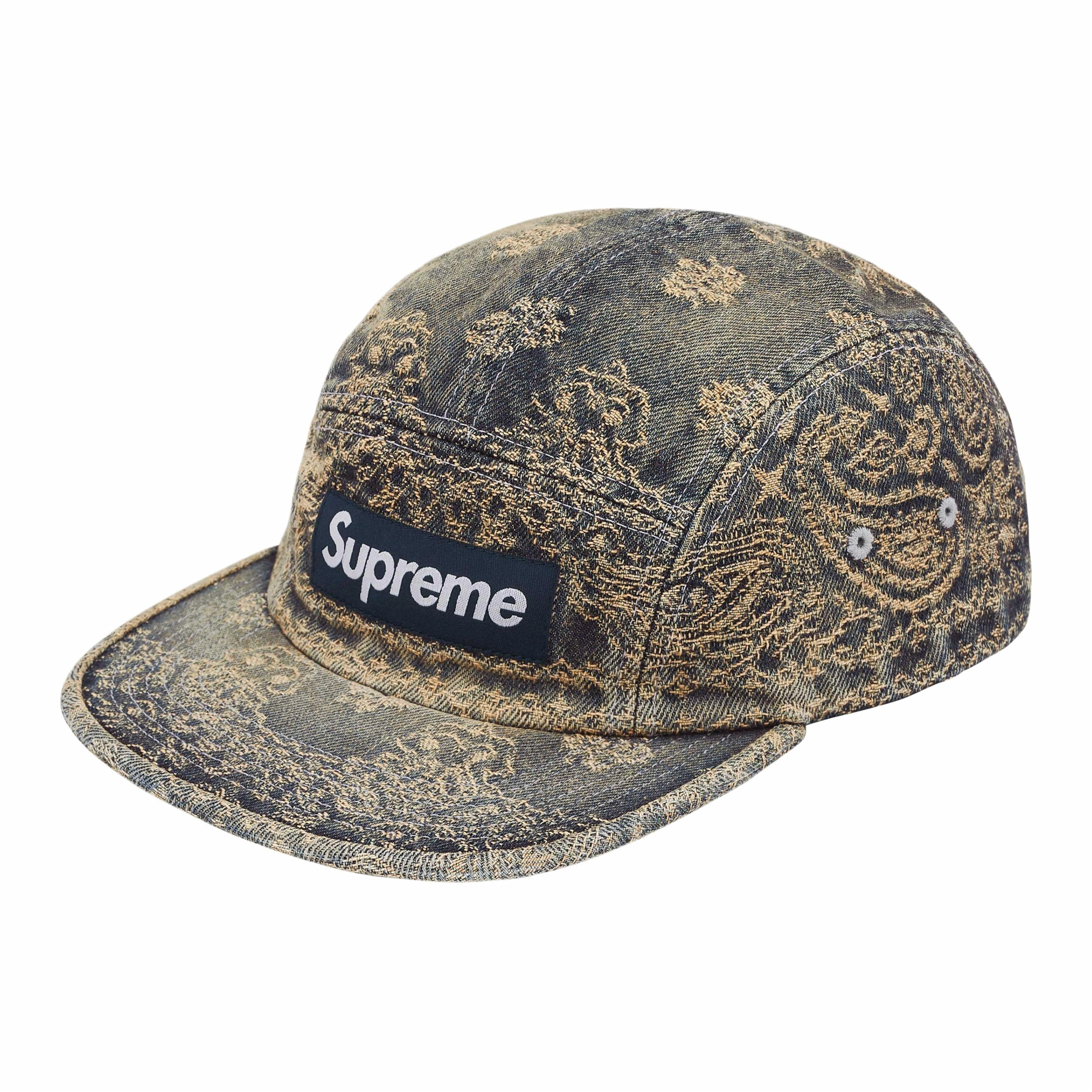 Supreme Bandana Jacquard Denim Camp Cap -