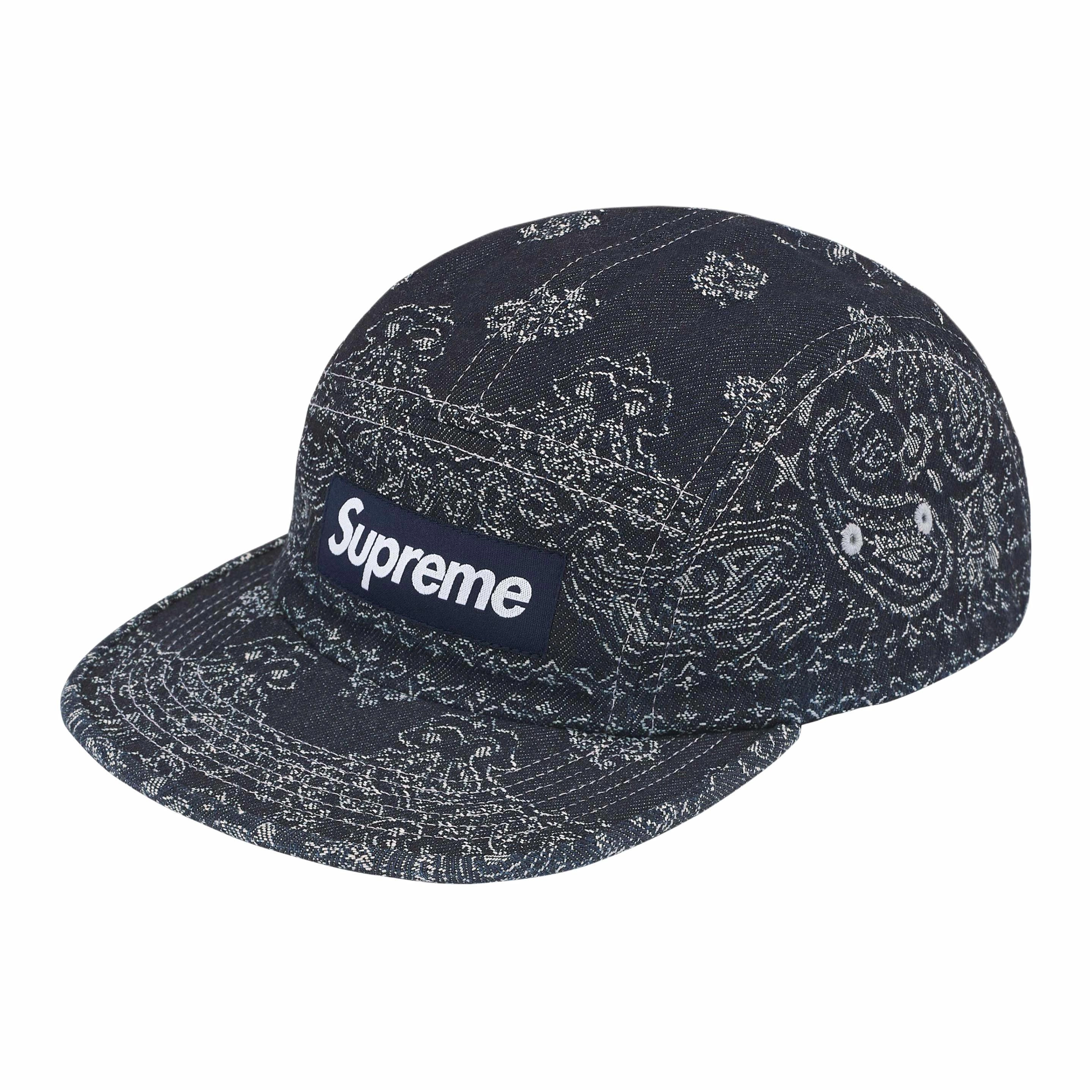 Supreme Bandana Jacquard Denim Camp Cap -