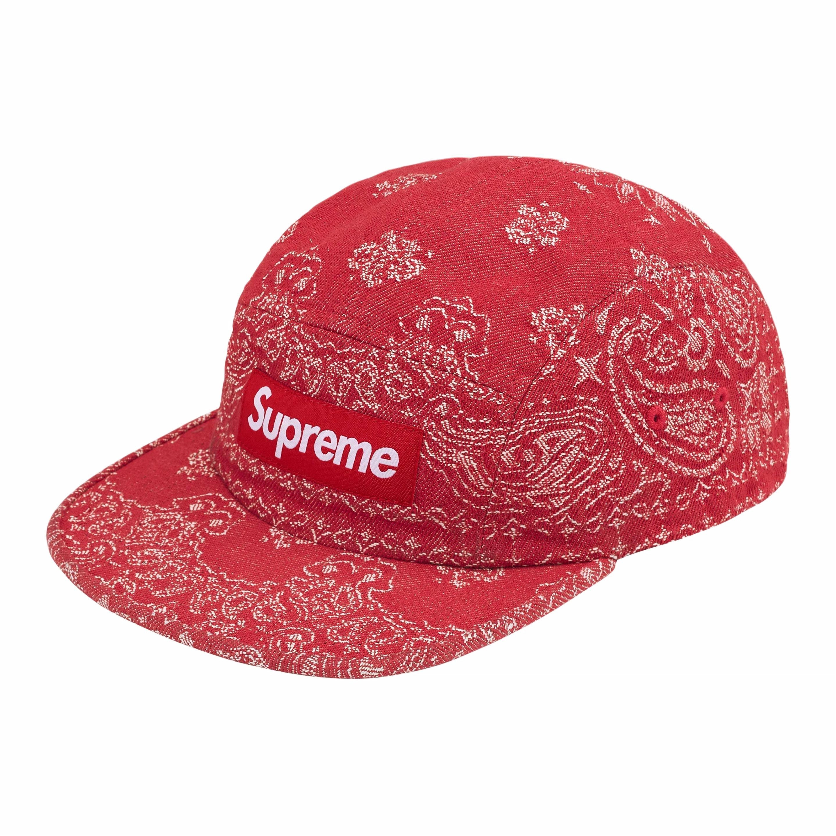 Supreme Bandana Jacquard Denim Camp Cap -
