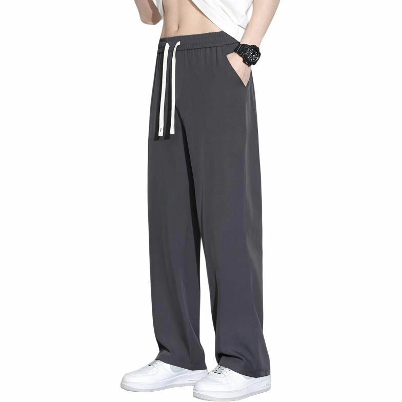 童先森 薄款直筒宽松垂感简约百搭休闲裤 男款