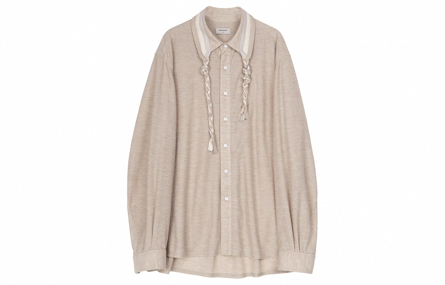 SIMPLE PROJECT *Sennit Collar Knit Shirt
