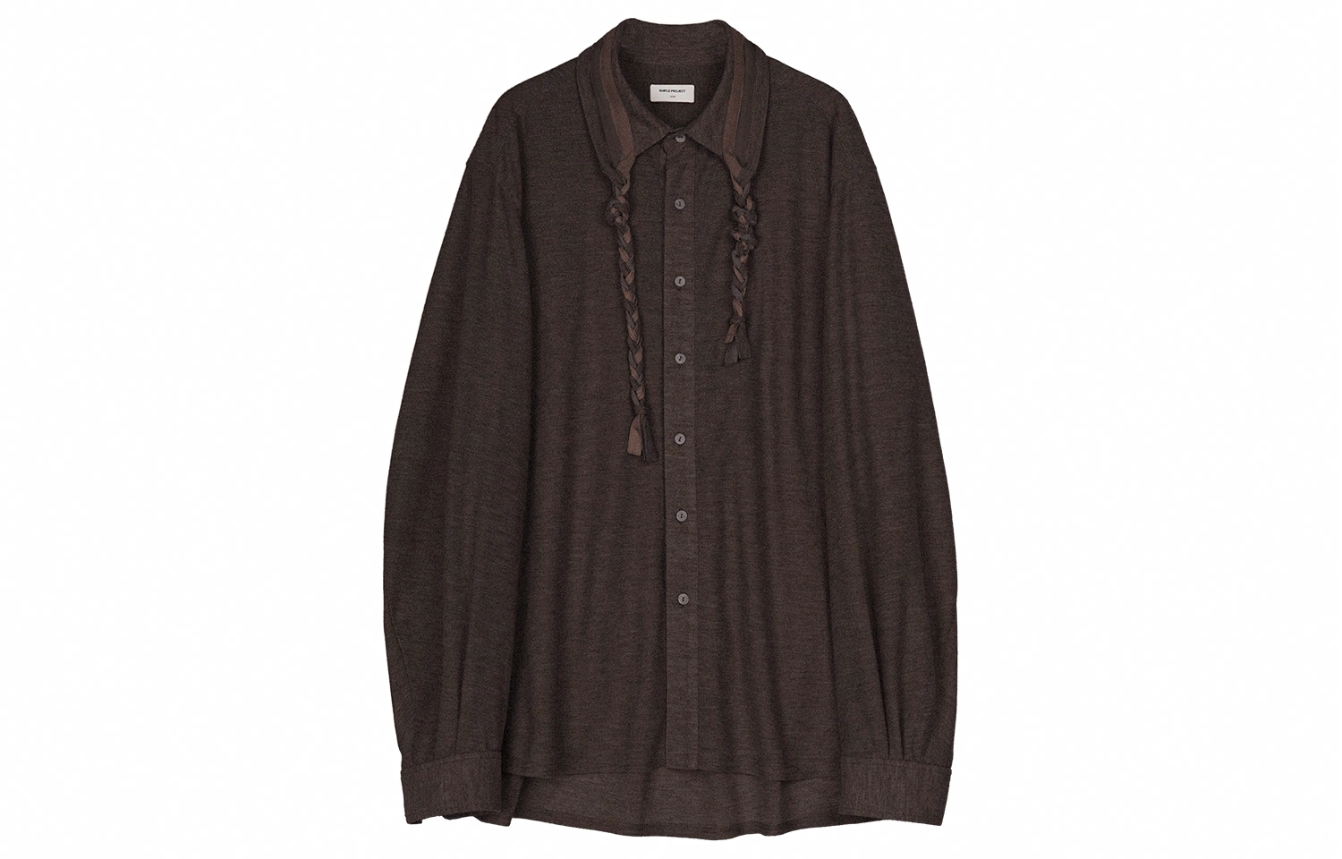 SIMPLE PROJECT *Sennit Collar Knit Shirt