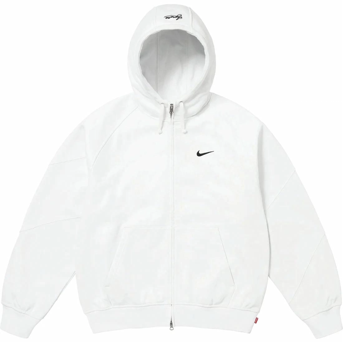 Supreme x Nike SS25 WEEK4 Zip Up Hooded Sweatshirt logo