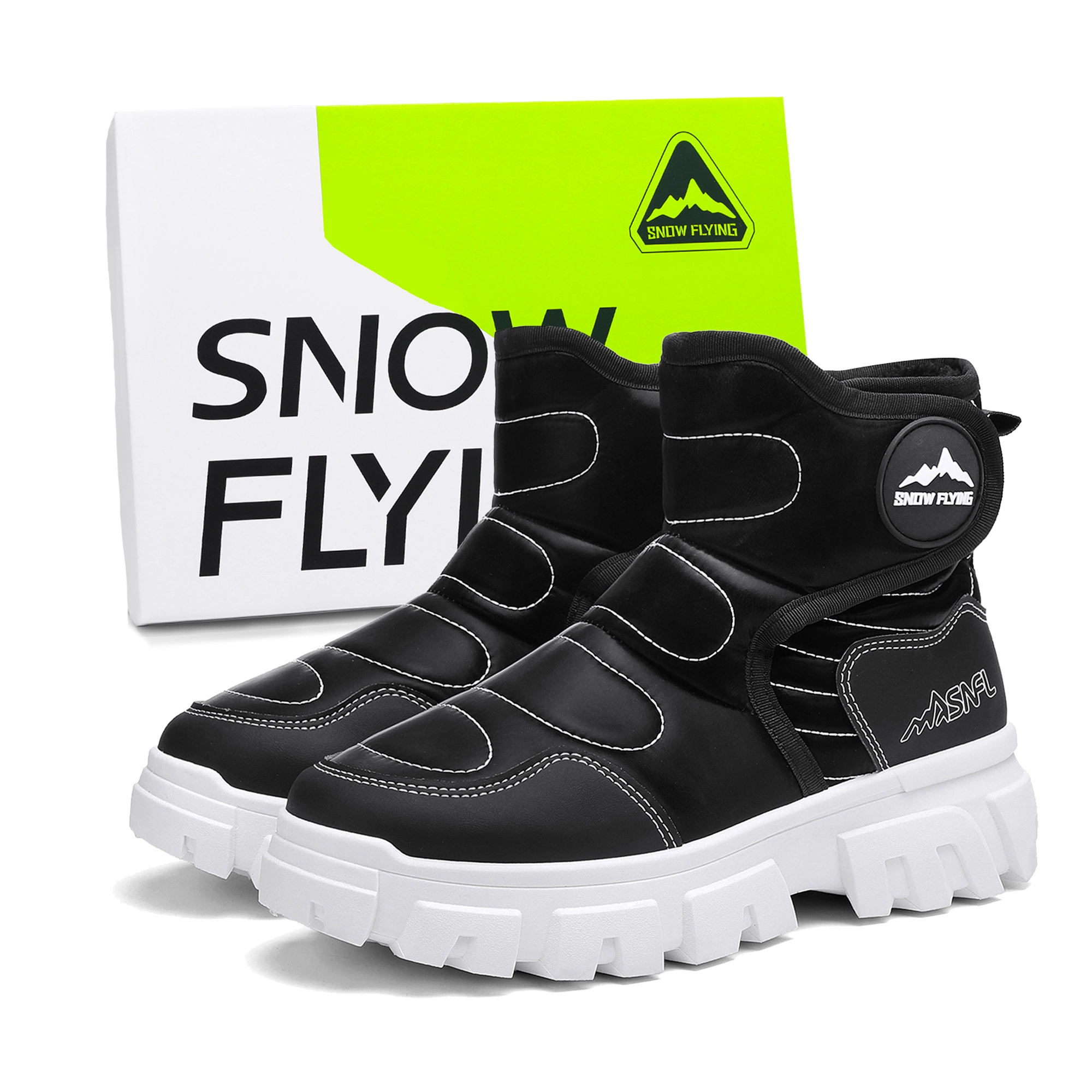 SNOW FLYING