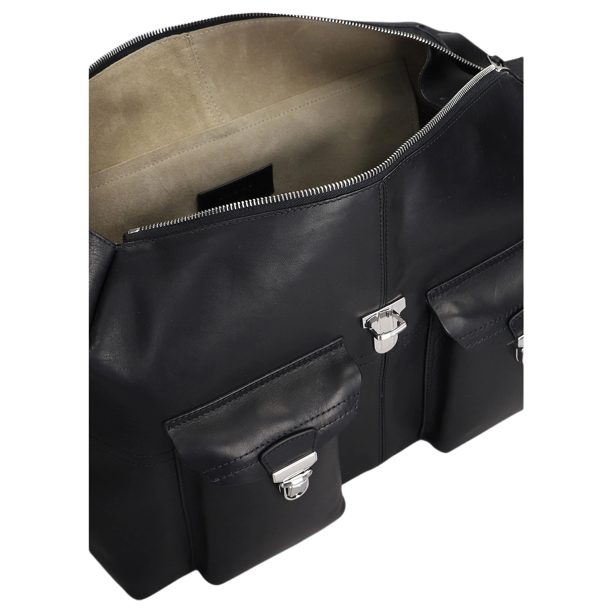 Lemaire Borsa a spalla Week Pelle Nera