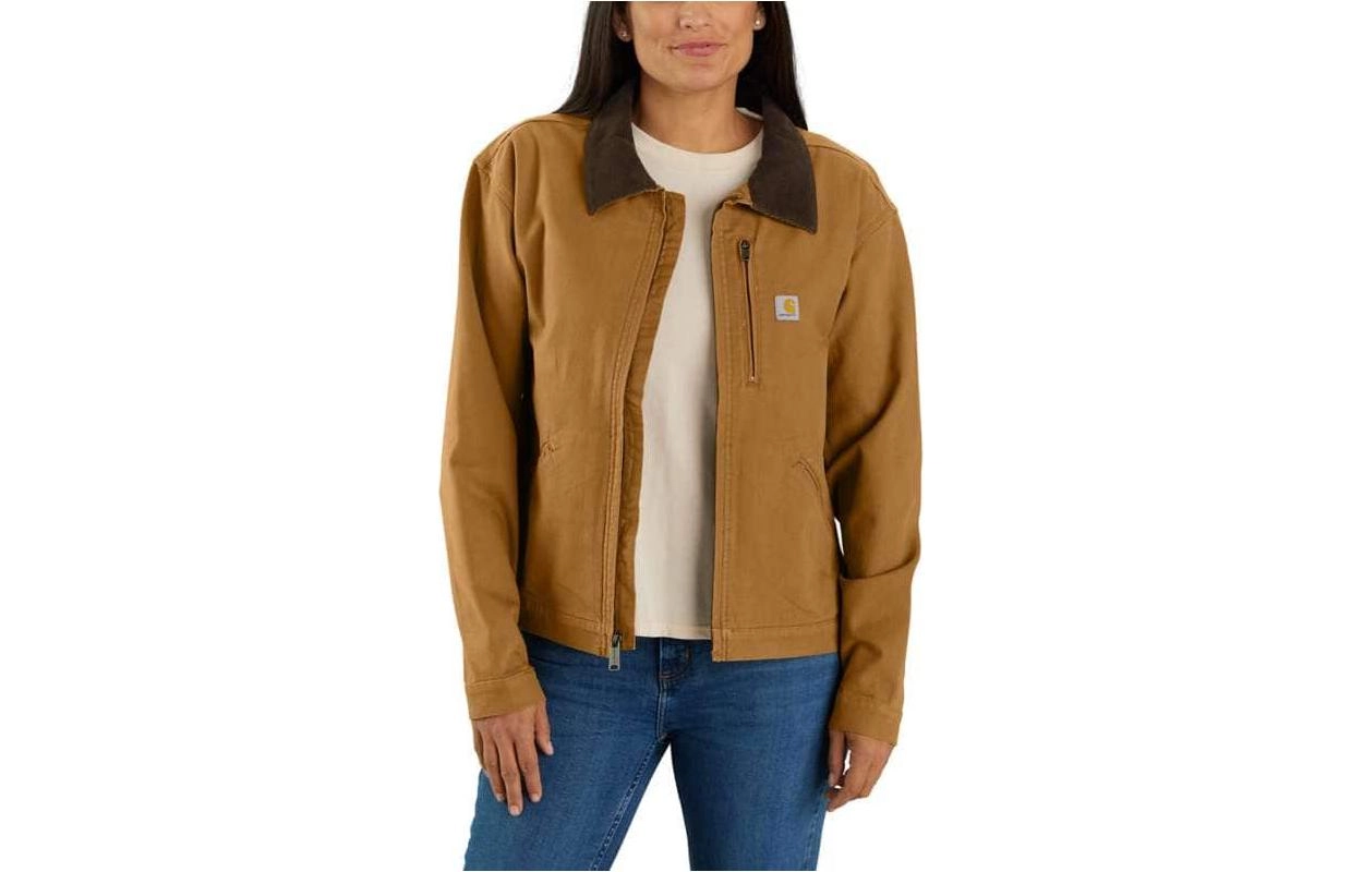 Carhartt 106208 WOMEN'S RUGGED FLEX CANVAS DETROIT JACKET LOOSE FIT