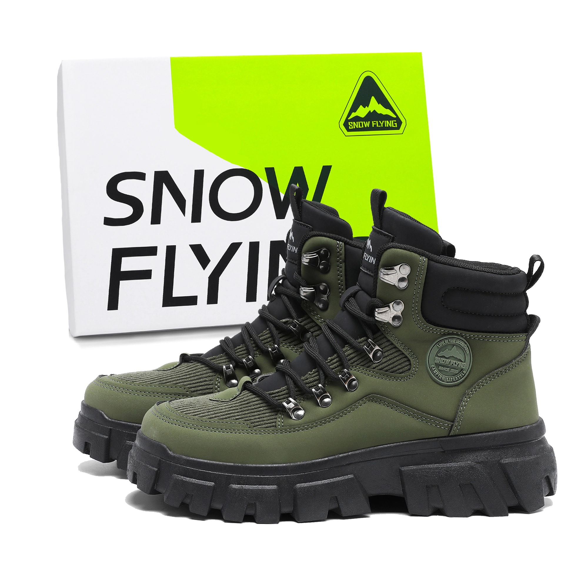 SNOW FLYING