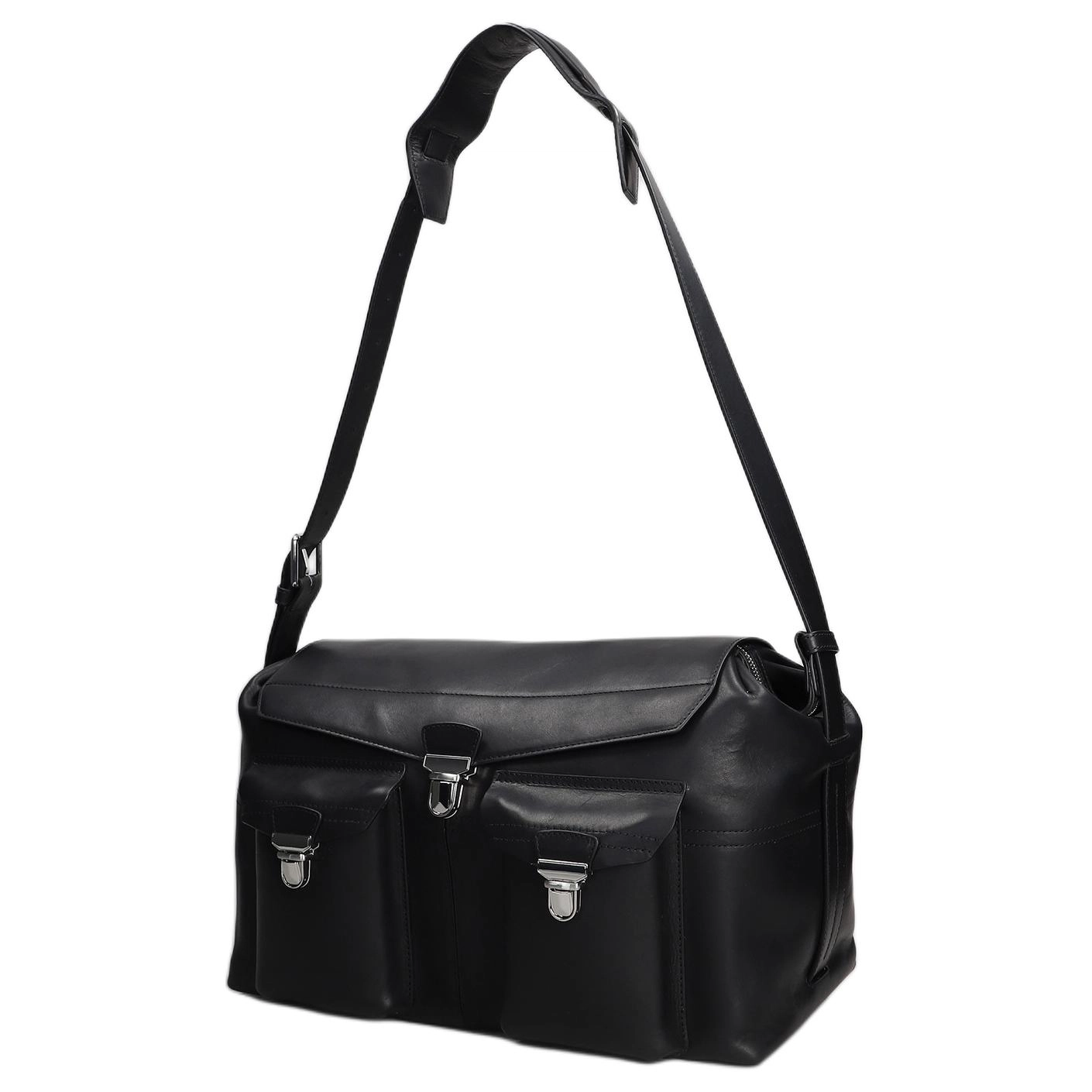 Lemaire Borsa a spalla Week Pelle Nera