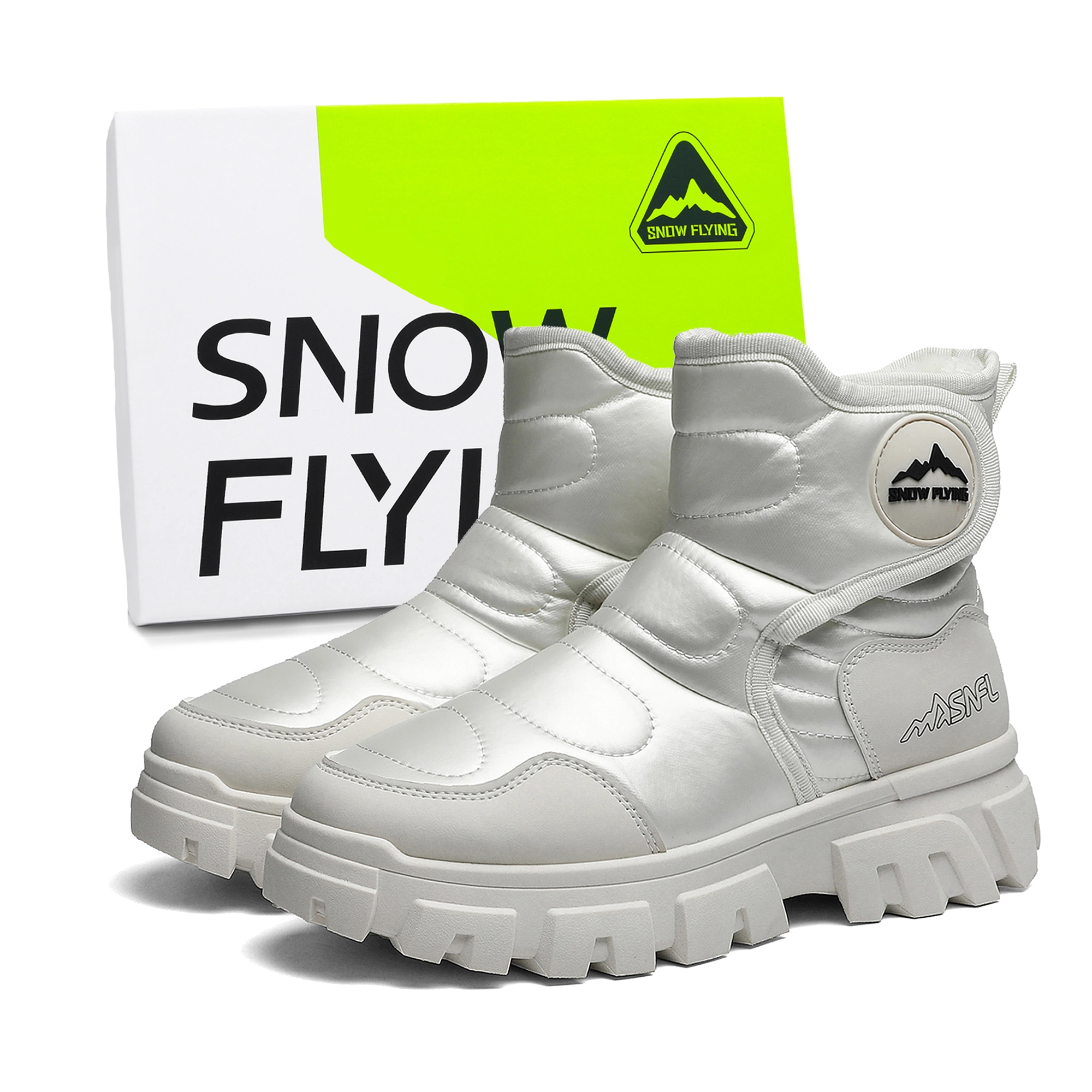 SNOW FLYING