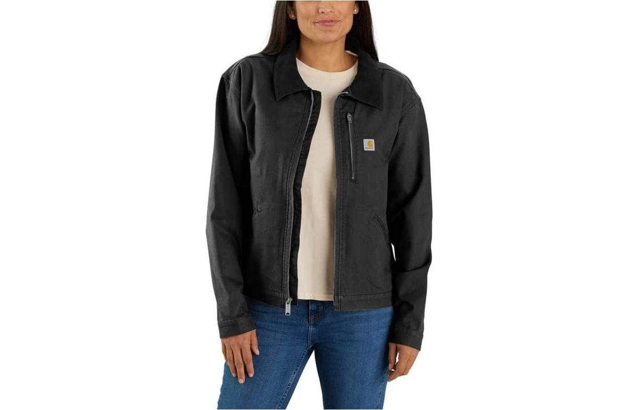 Carhartt 106208 WOMEN'S RUGGED FLEX CANVAS DETROIT JACKET LOOSE FIT