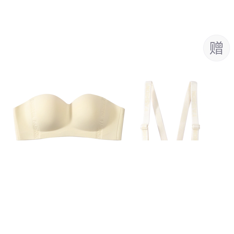 蒄趣 无肩带防滑聚拢小胸显大外扩型无痕半杯文胸 女款