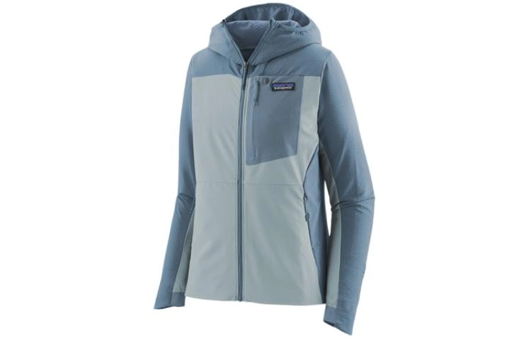 patagonia R1 Crossstrata Hoody Logo