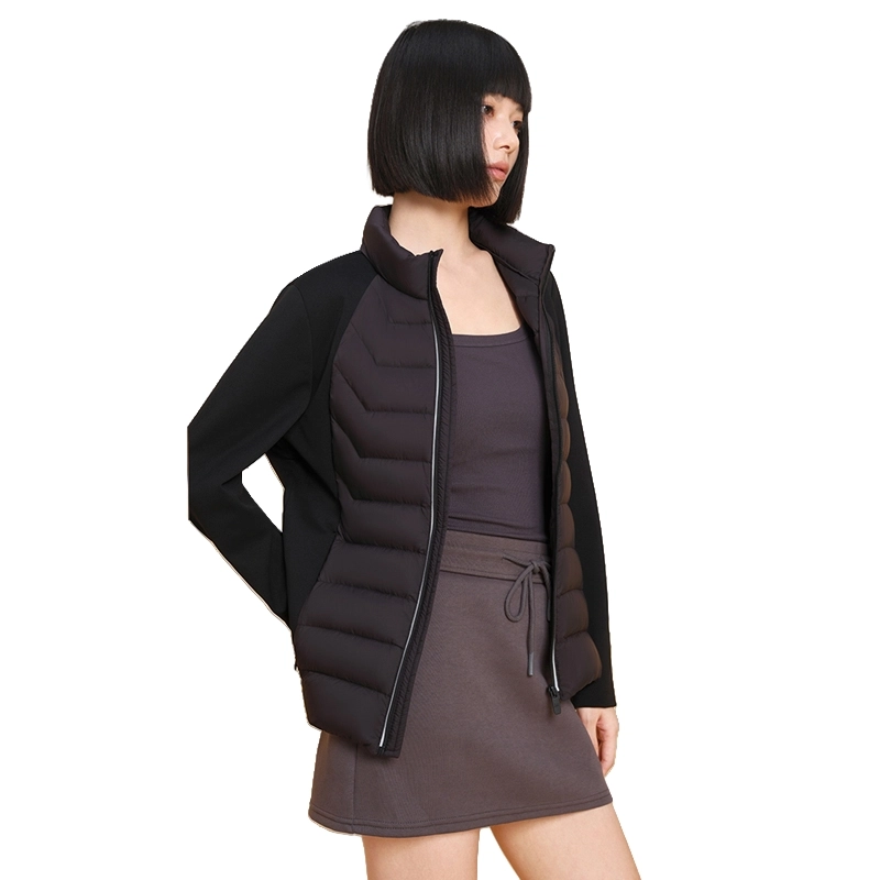 美力城 轻薄款新款轻暖贴身舒适立领纯色修身羽绒服 女款