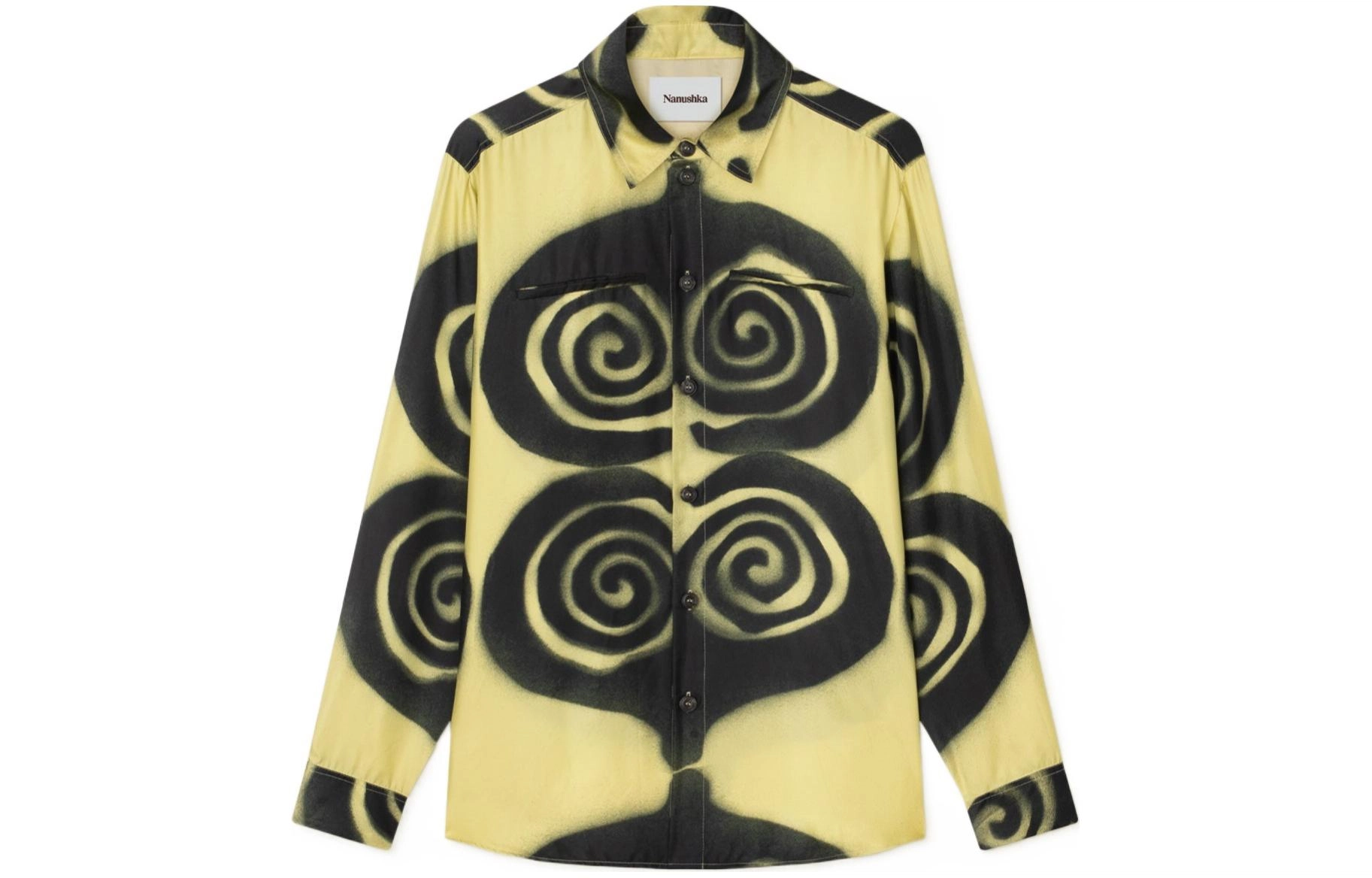 NANUSHKA Printed Twill Silk Shirt