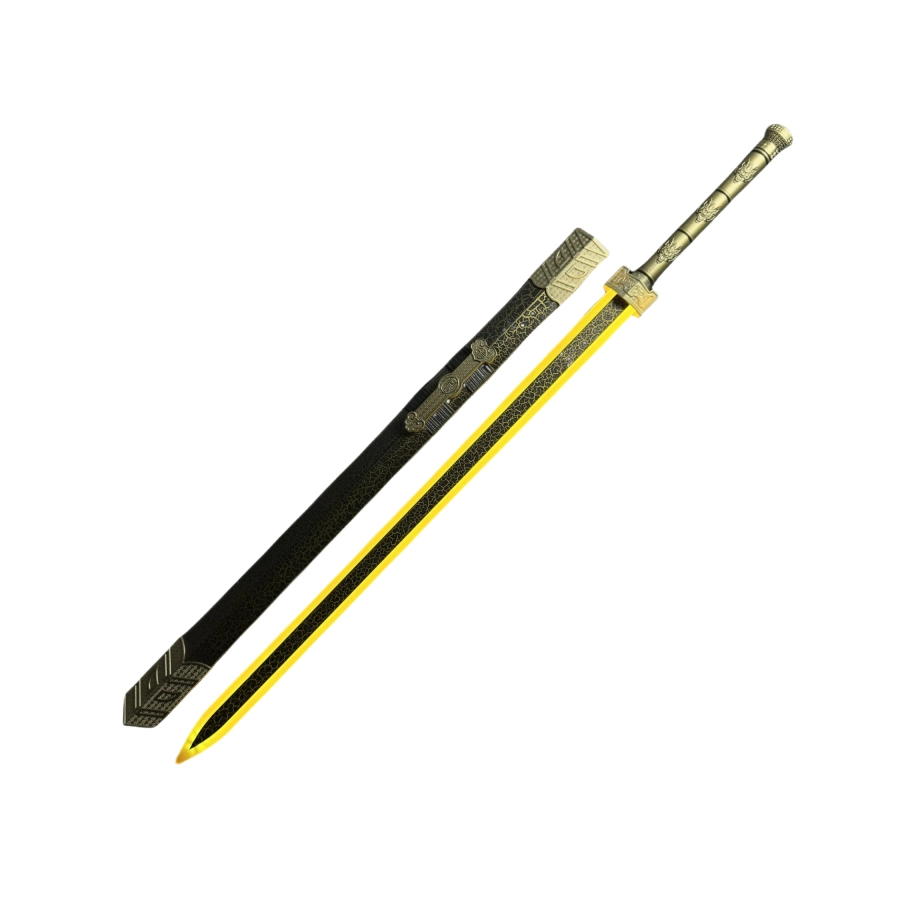 天予小镇 发光袖白雪带灯光 剑木刀带鞘古风 汉服道具武士刃 成品模型