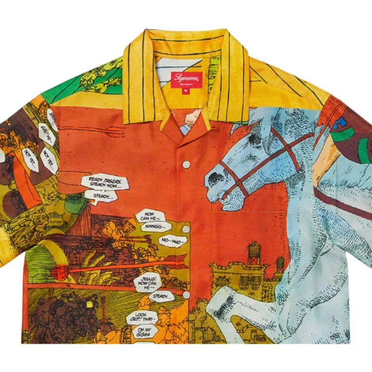 Supreme SS23 Week 1 RONIN SILK SS SHIRT L