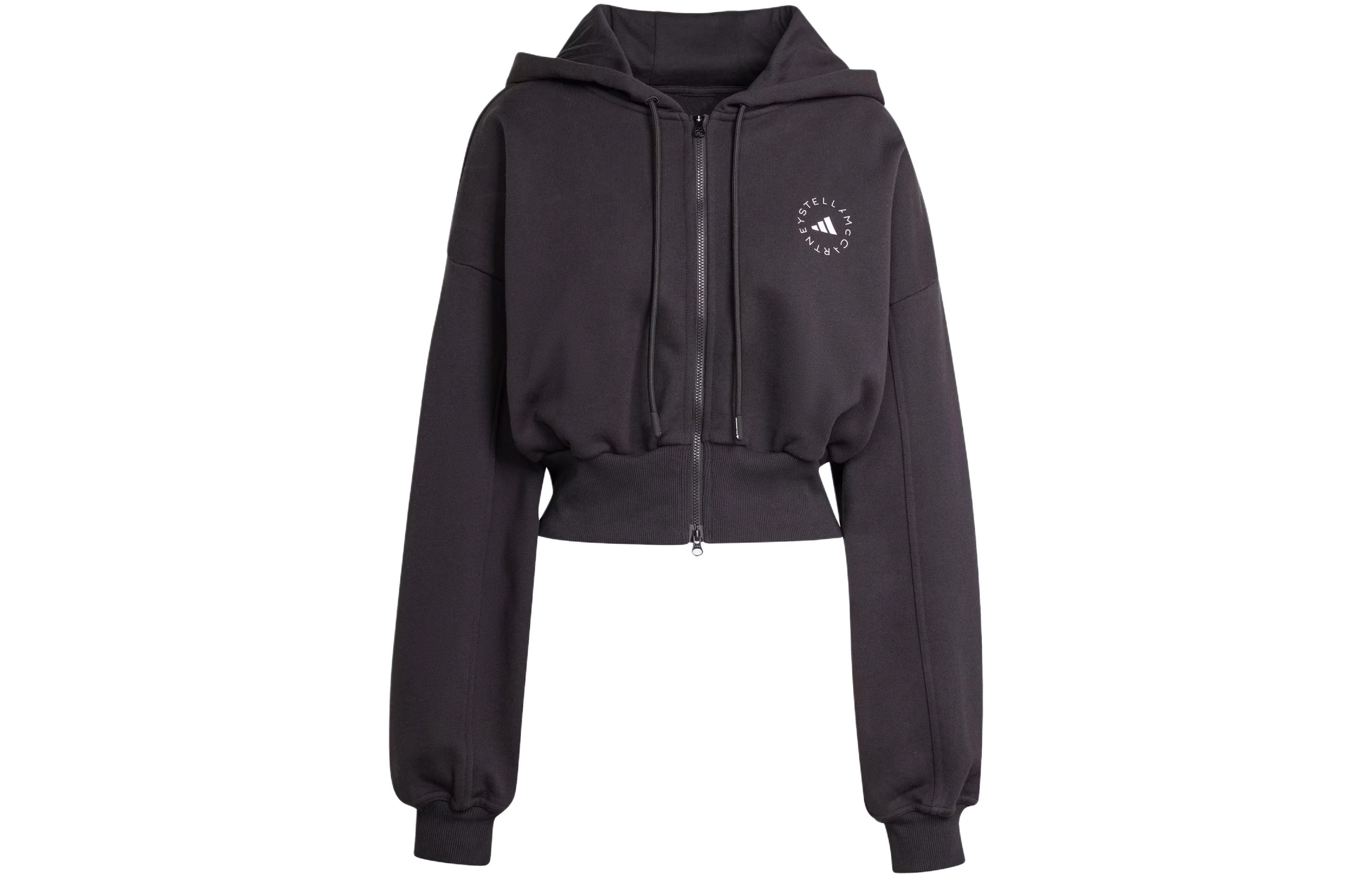 adidas x Stella McCartney Sportswear Cropped Hoodie Logo