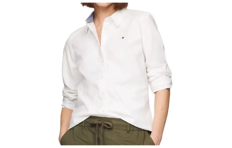 Tommy Hilfiger Regular Fit Stretch Oxford Shirt Logo