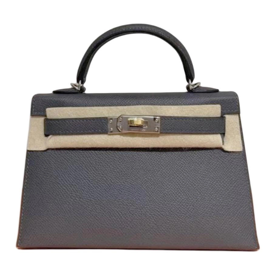 HERMES Mini Kelly Epsom 85 Ardoise