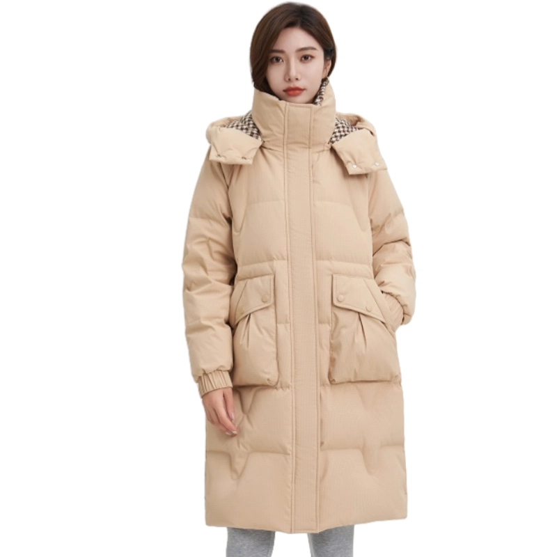 雅鹿 保暖抗寒时尚极简纯色舒适极寒户外羽绒服 女款
