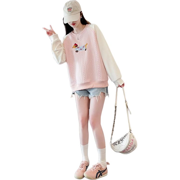 缪斯的诱惑 圆领女春秋长袖打底衫卫衣 女款