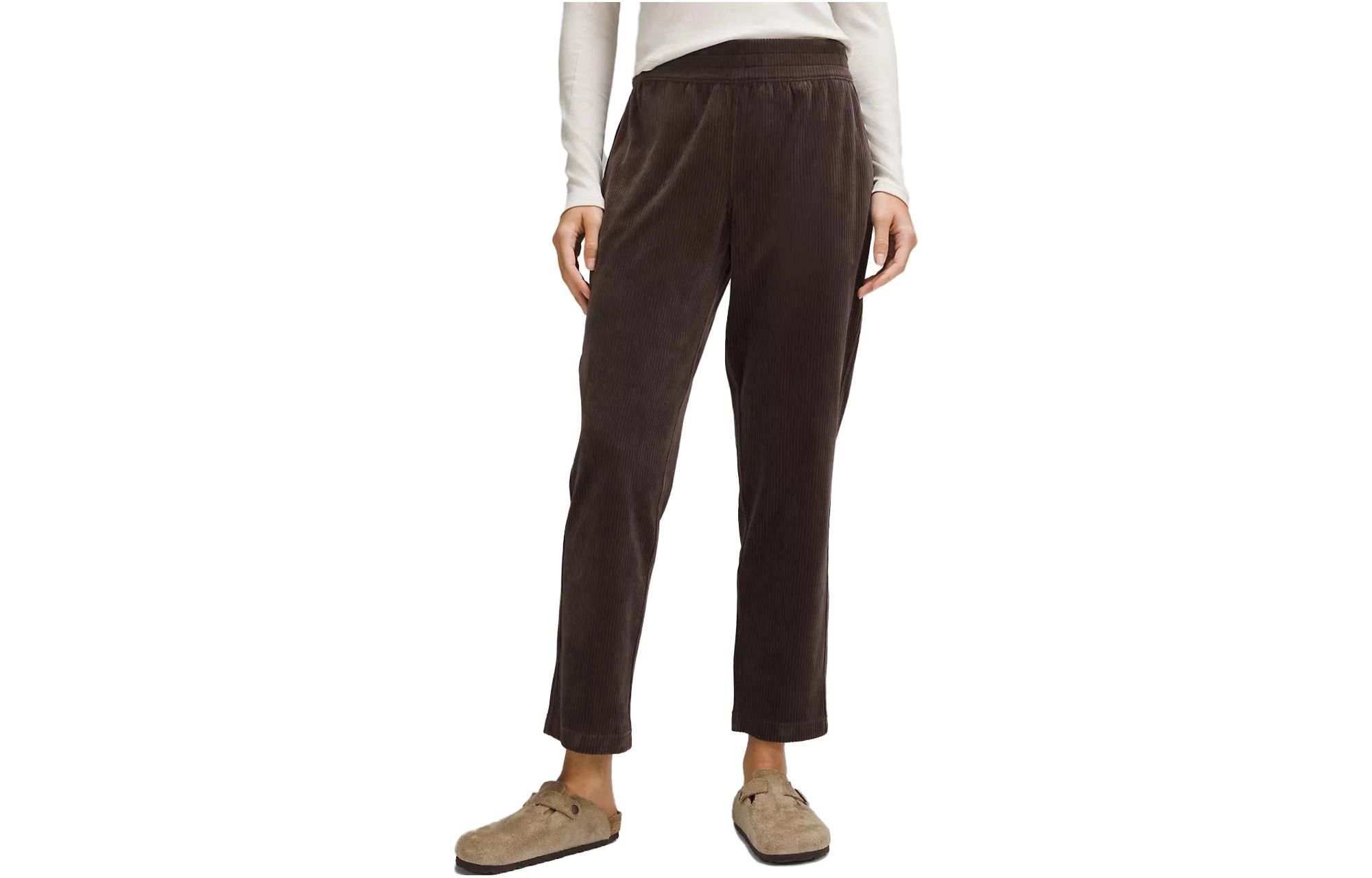 lululemon Scuba Mid-Rise Straight-Leg Pant 78 Length Velvet Cord