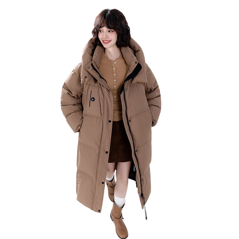 鸭鸭 长款保暖极寒加厚羽绒服 男女同款