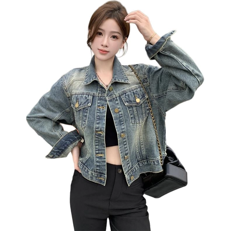 水中花 时尚舒适百搭牛仔外套 女款 图片色