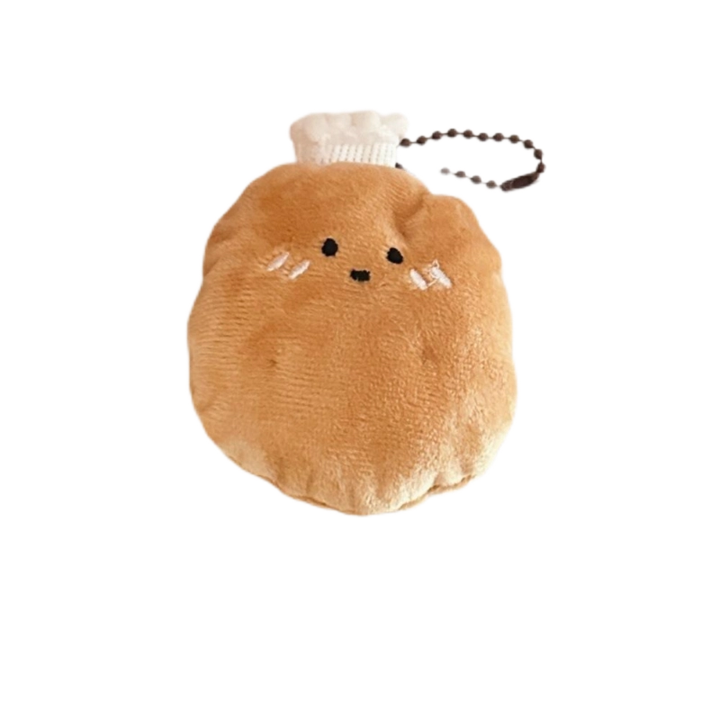 【可挂书包】 唤爱 创意卡通食物少女百搭钥匙扣背包挂坠装饰小玩偶公仔 毛绒 挂件 男女同款情侣款