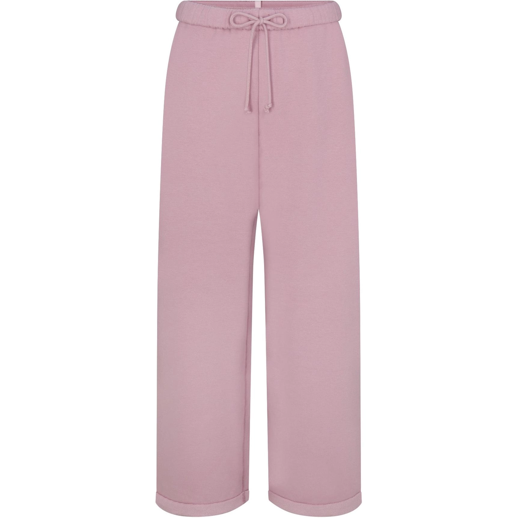 SKIMS FW24 COTTON FLEECE CLASSIC STRAIGHT LEG PANT DUSK