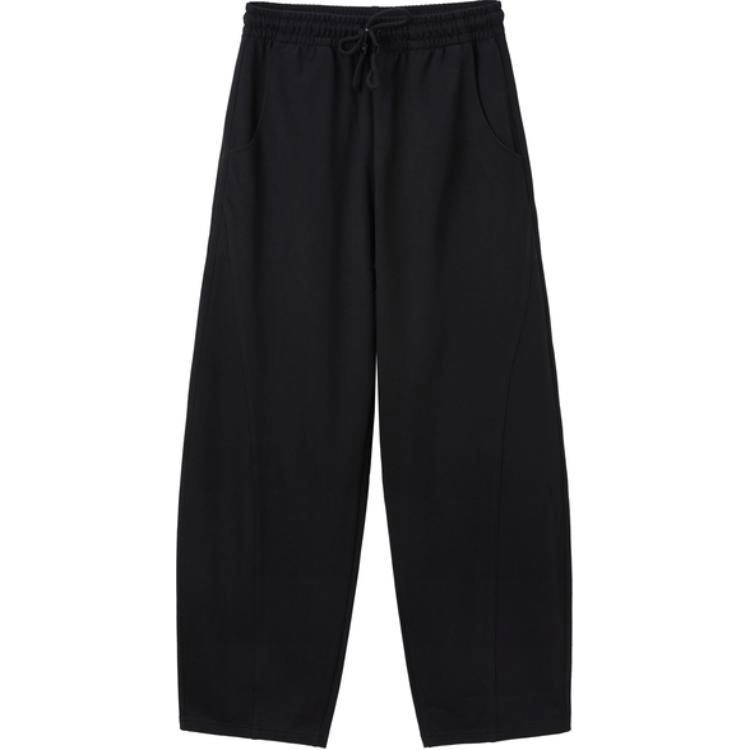太平鸟 通勤简约纯色高腰休闲裤 女款