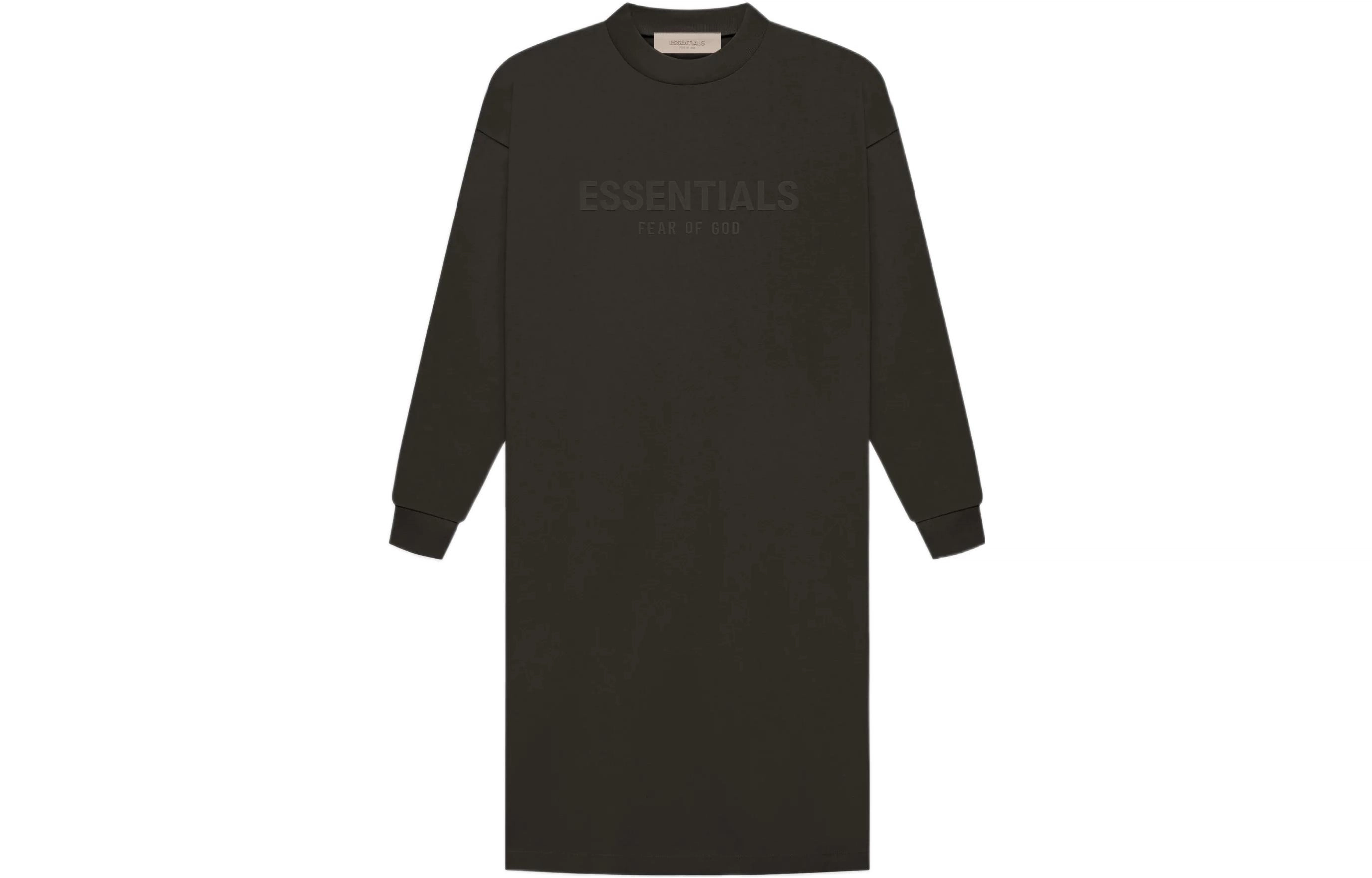 Fear of God Essentials FW22 Womens LS Tee Dress off black