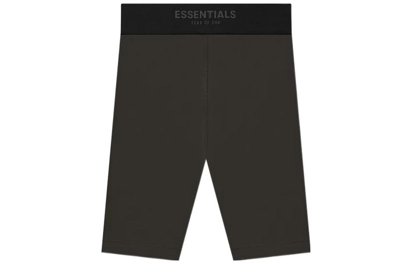 Fear of God Essentials FW22 Womens Sport Shorts Off Black