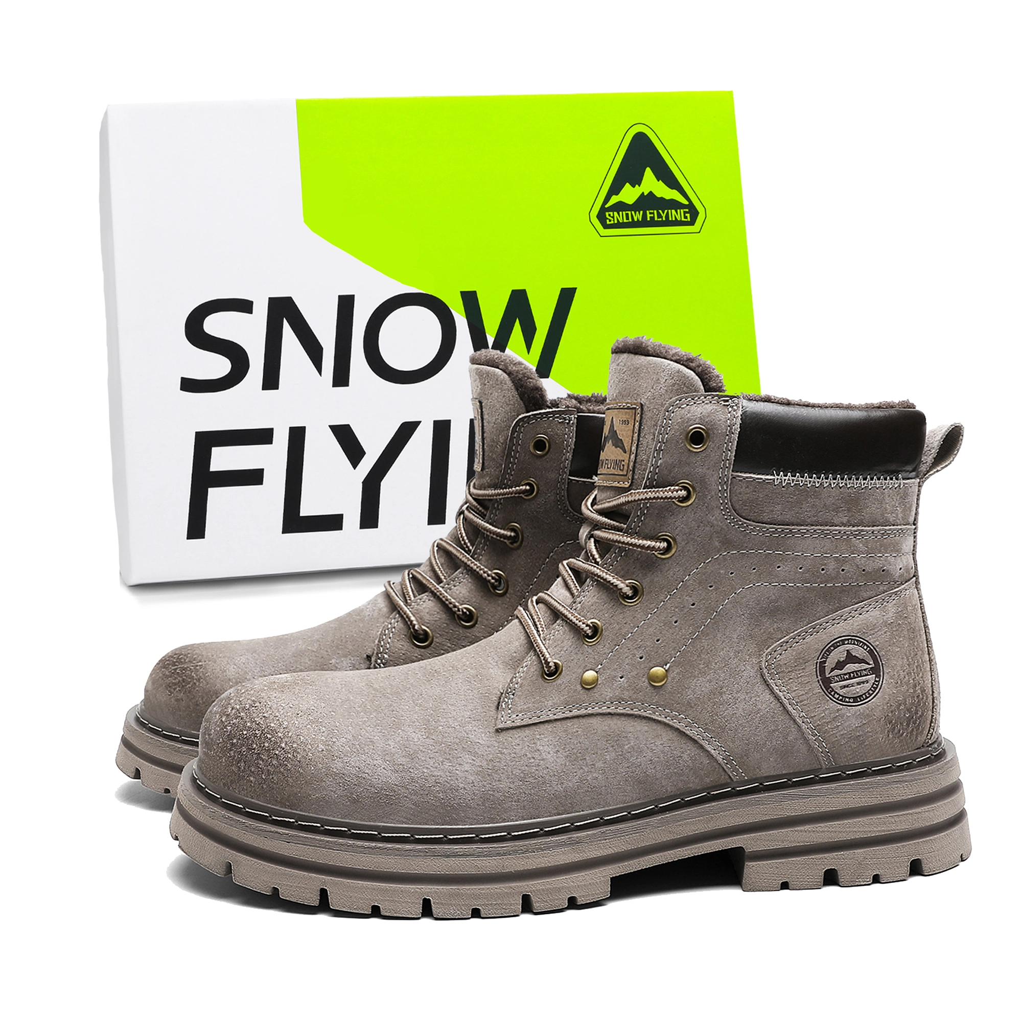 SNOW FLYING