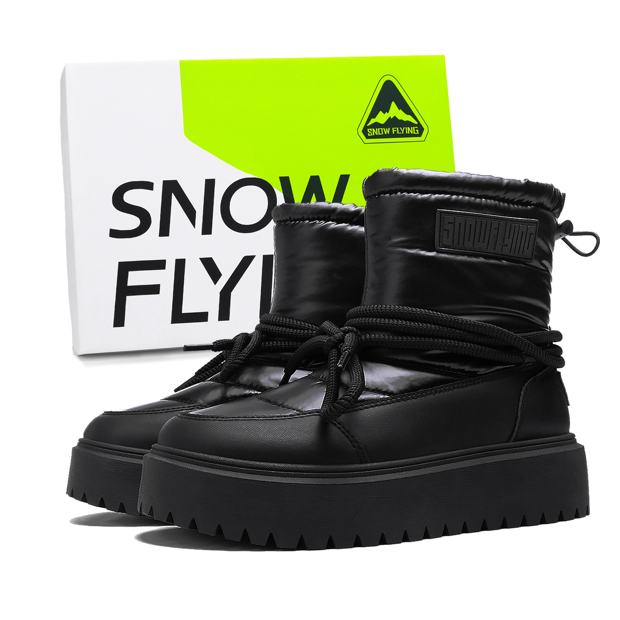 SNOW FLYING