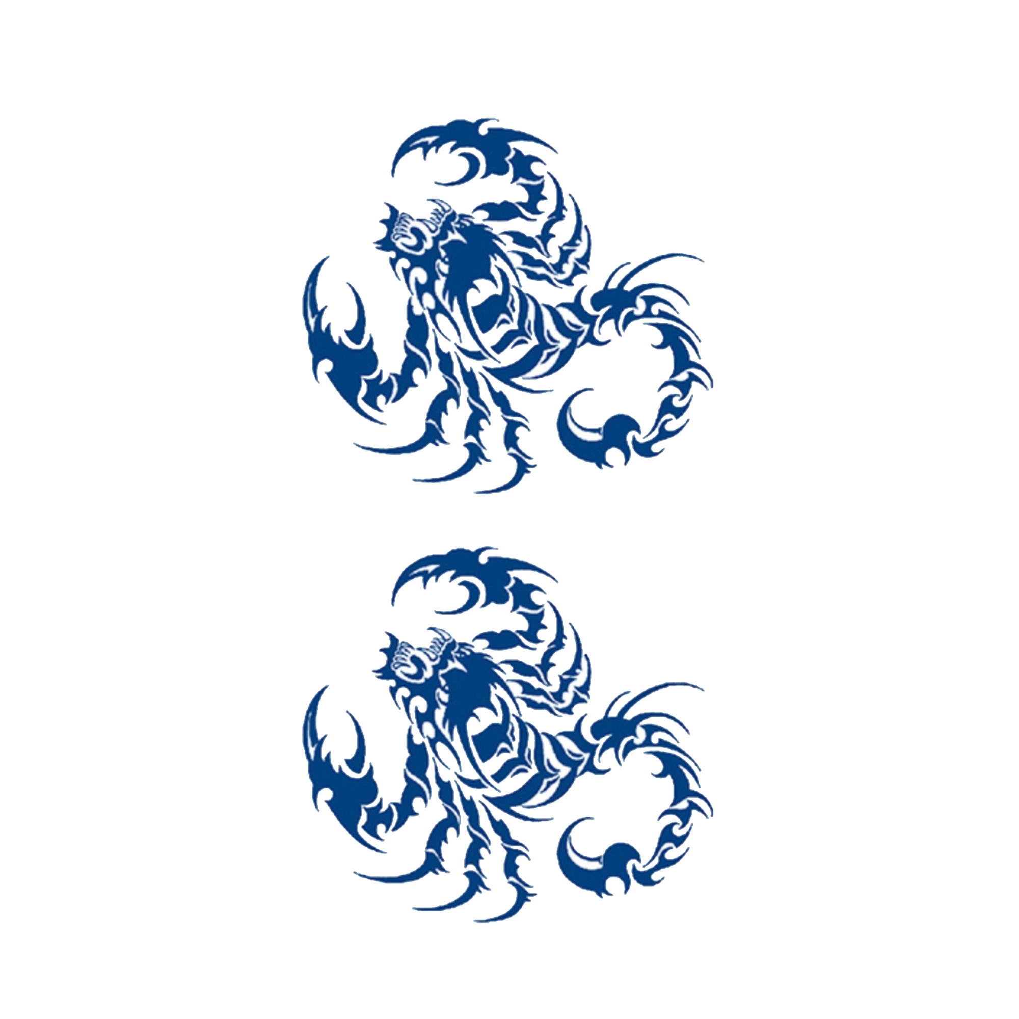 猎己  魔蝎对舞草本纹身贴 防水防汗不反光