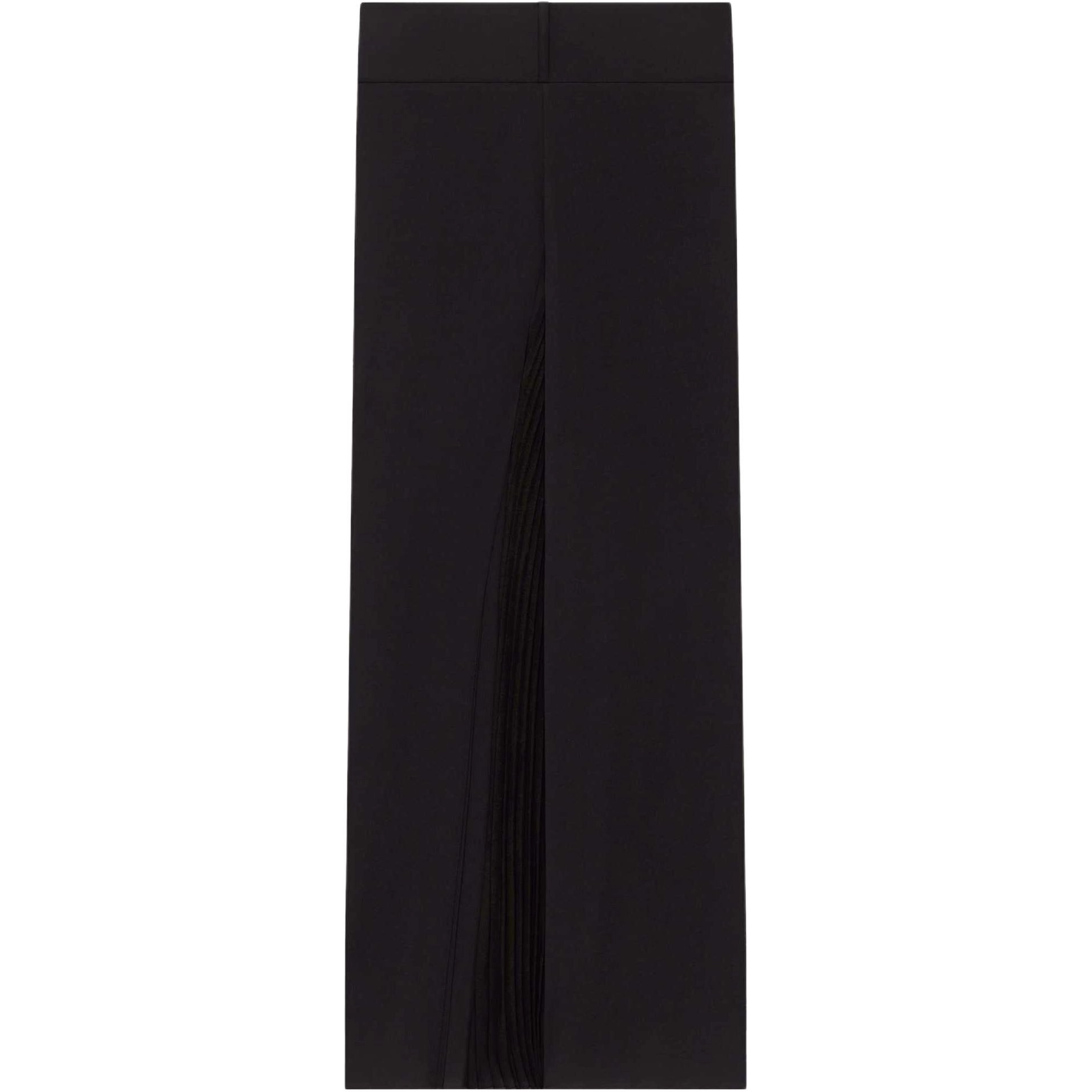 COURREGES SS25 INFINITY PLEATS JERSEY PANTS BLACK