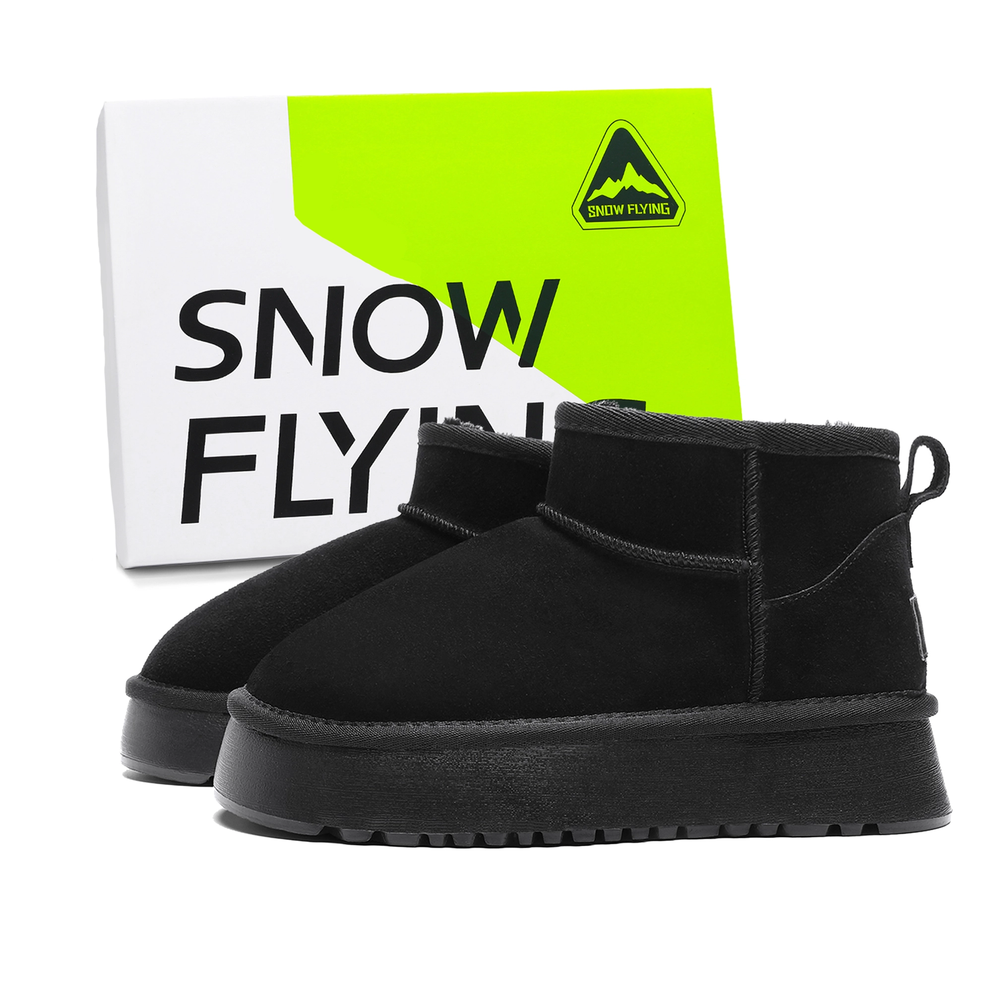 SNOW FLYING