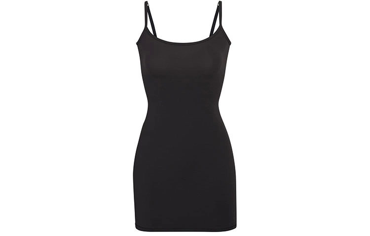 SKIMS FITS EVERYBODY SLIP DRESS ONYX