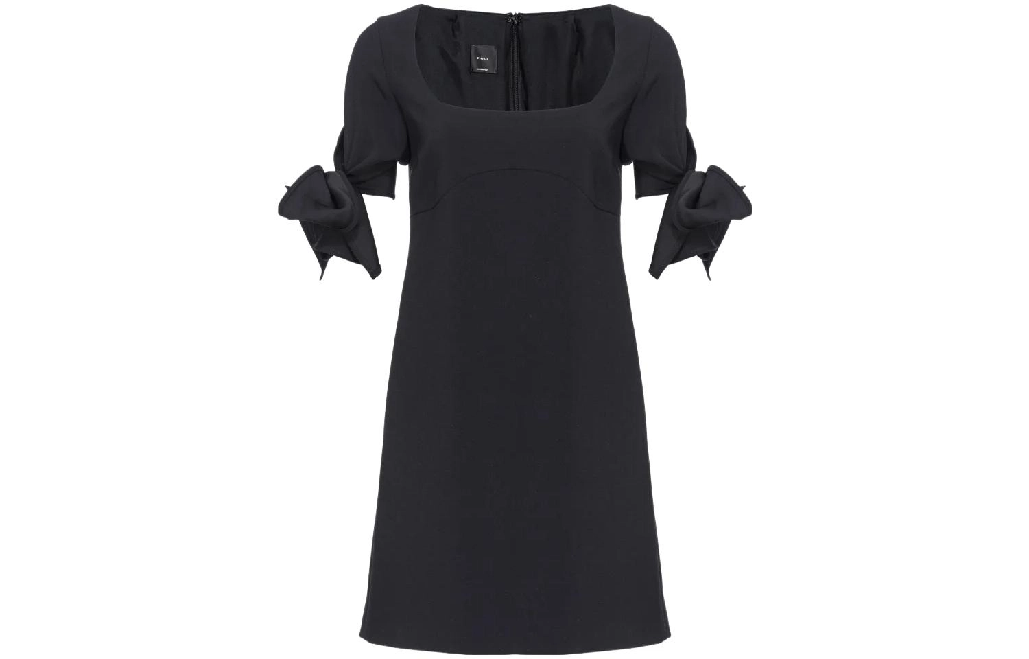 PINKO FW23 Mini Abito Con Fiocco Sulle Maniche