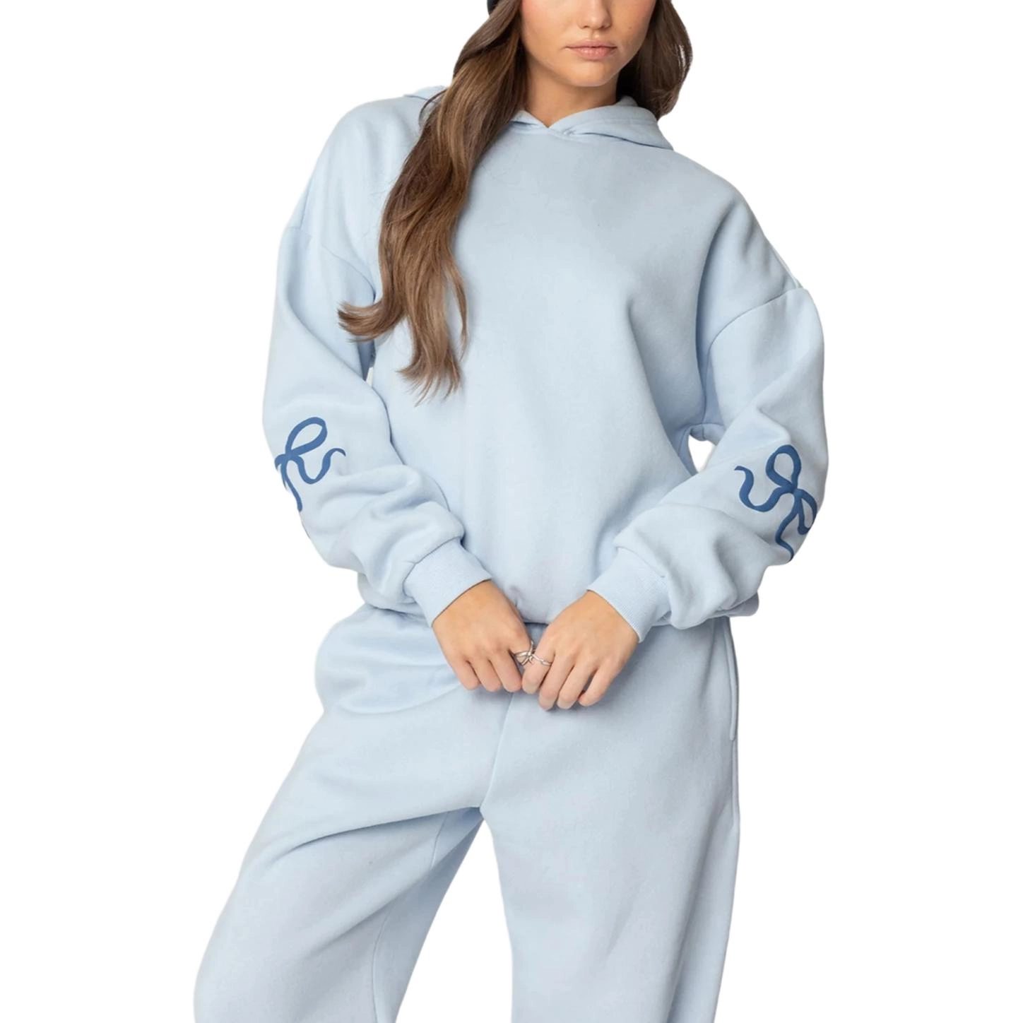edikted Bonney Bow Detail Hoodie