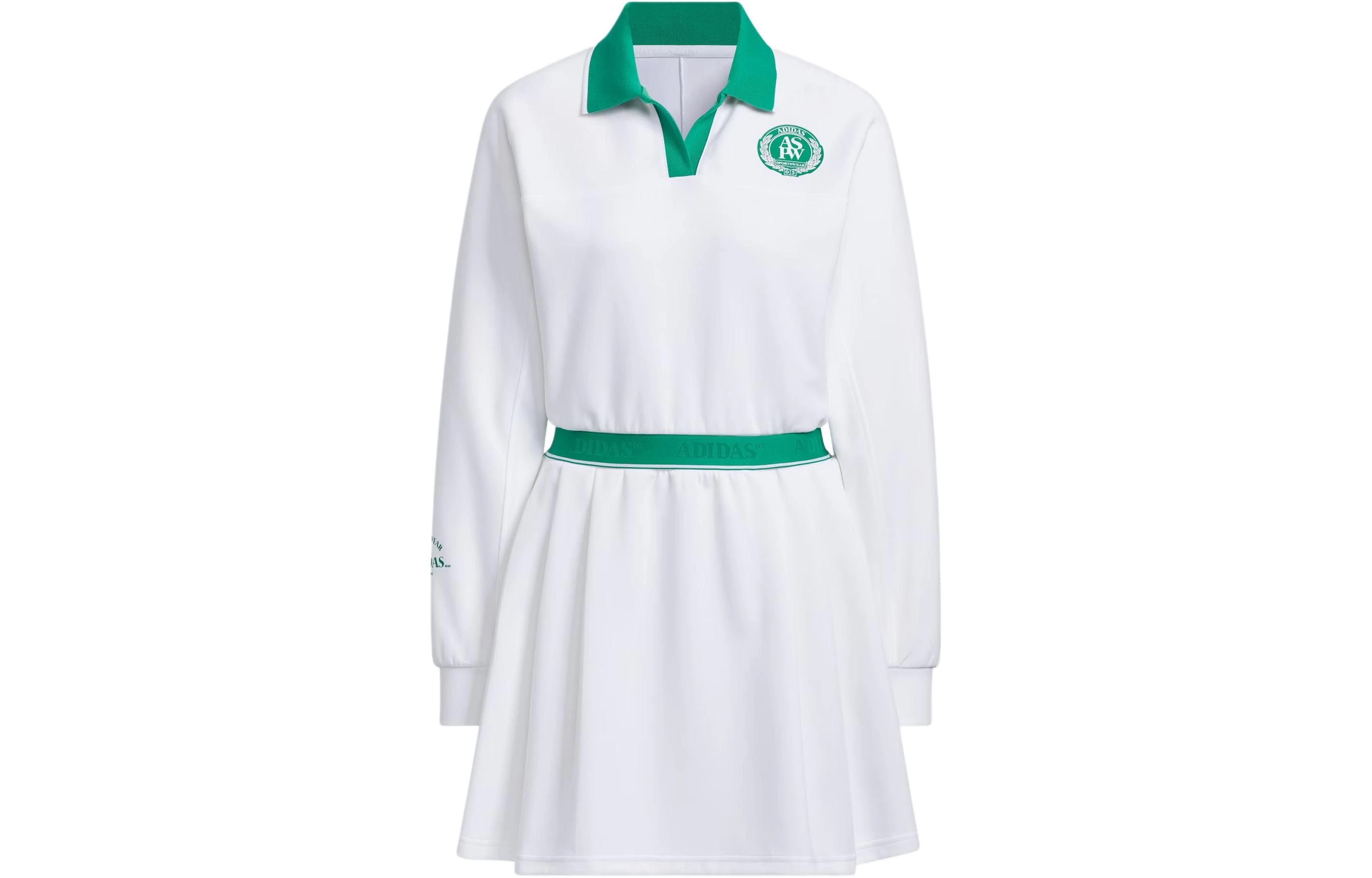 adidas Verbiage Long Sleeve Dress Polo