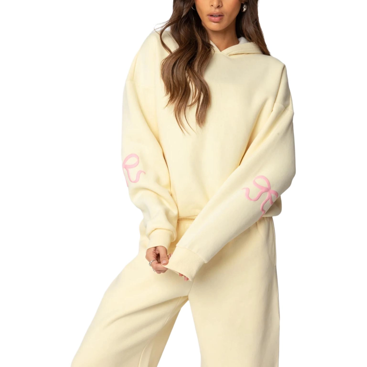 edikted Bonney Bow Detail Hoodie
