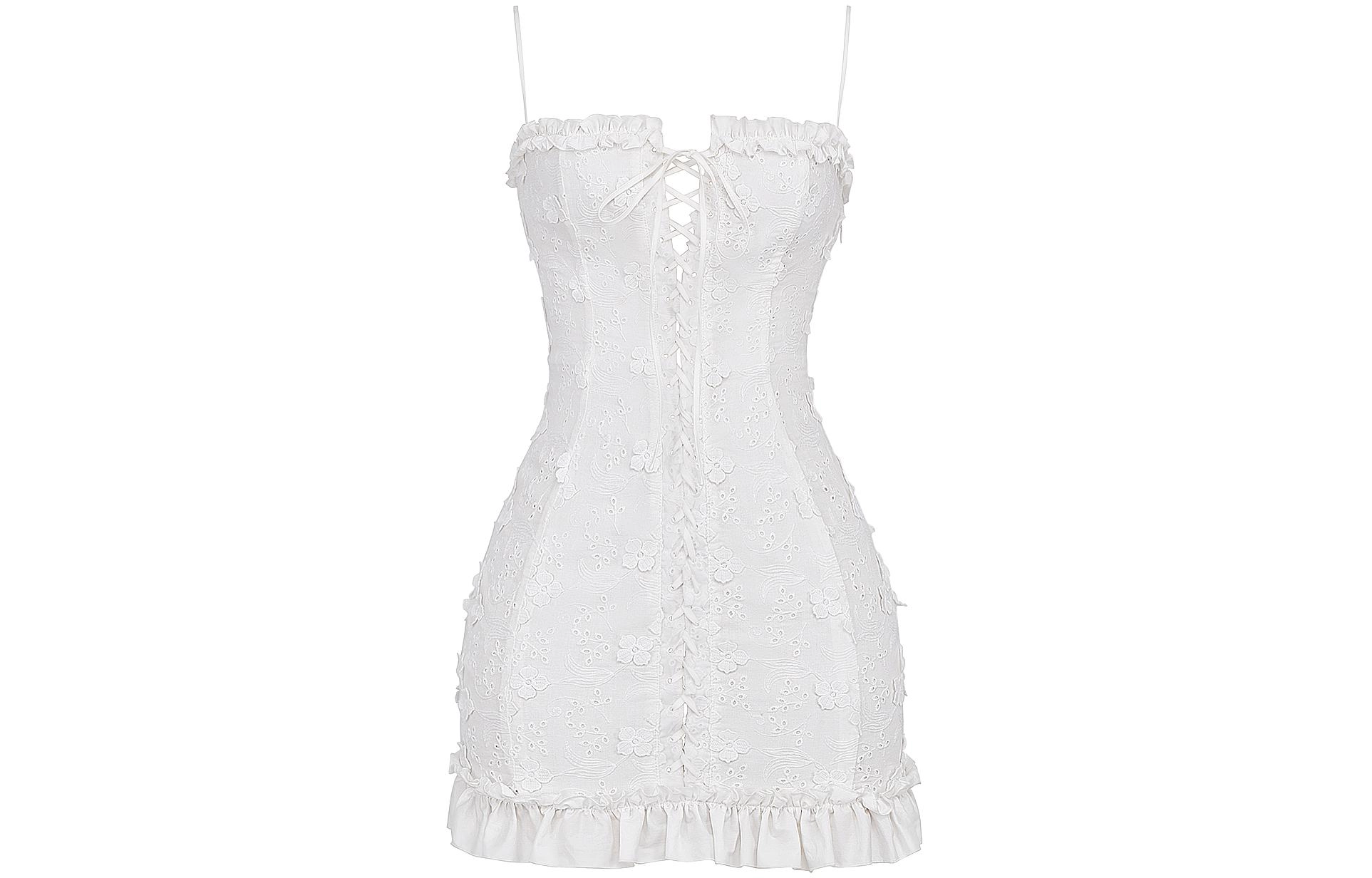 HOUSE OF CB MARLENE 3D White
