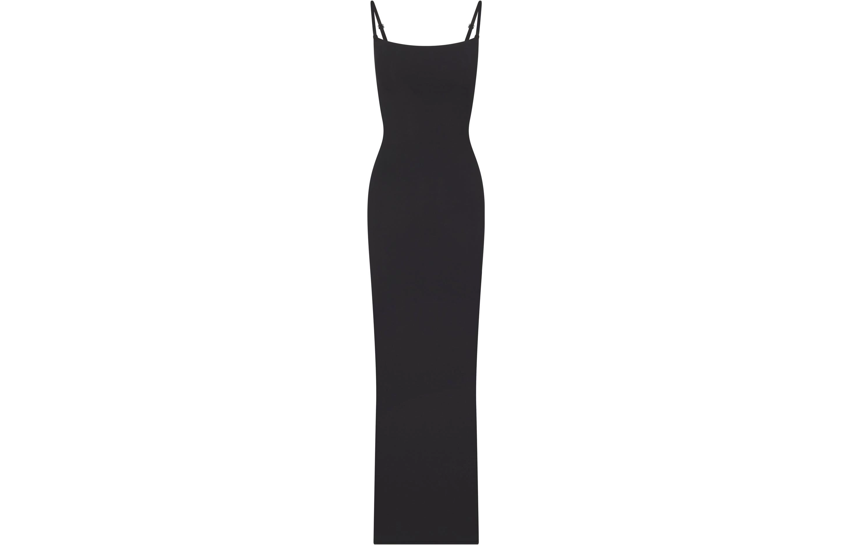 skims FITS EVERYBODY LONG SLIP DRESS ONYX