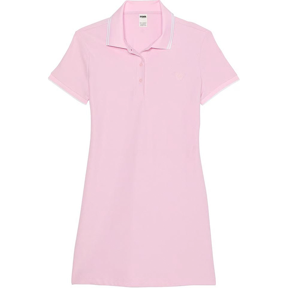 Victoria's Secret PINK PIQU POLO DRESS Spring Orchid